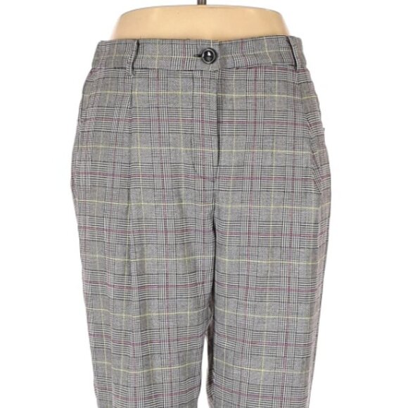 Vince Camuto High waist Plaid print Dress Pants - Picture 9 of 15